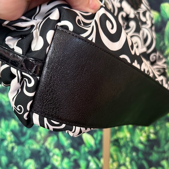 Brighton Black and White Swirl Shoulder Bag with DustBag, Brand New! - Picture 10 of 12